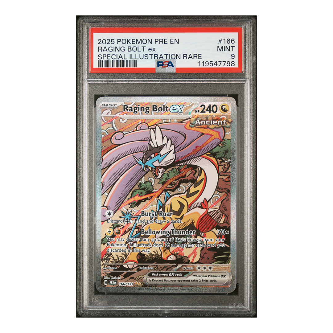 Raging Bolt ex 166/131 - Prismatic Evolutions Special Illustration Rare - PSA 9