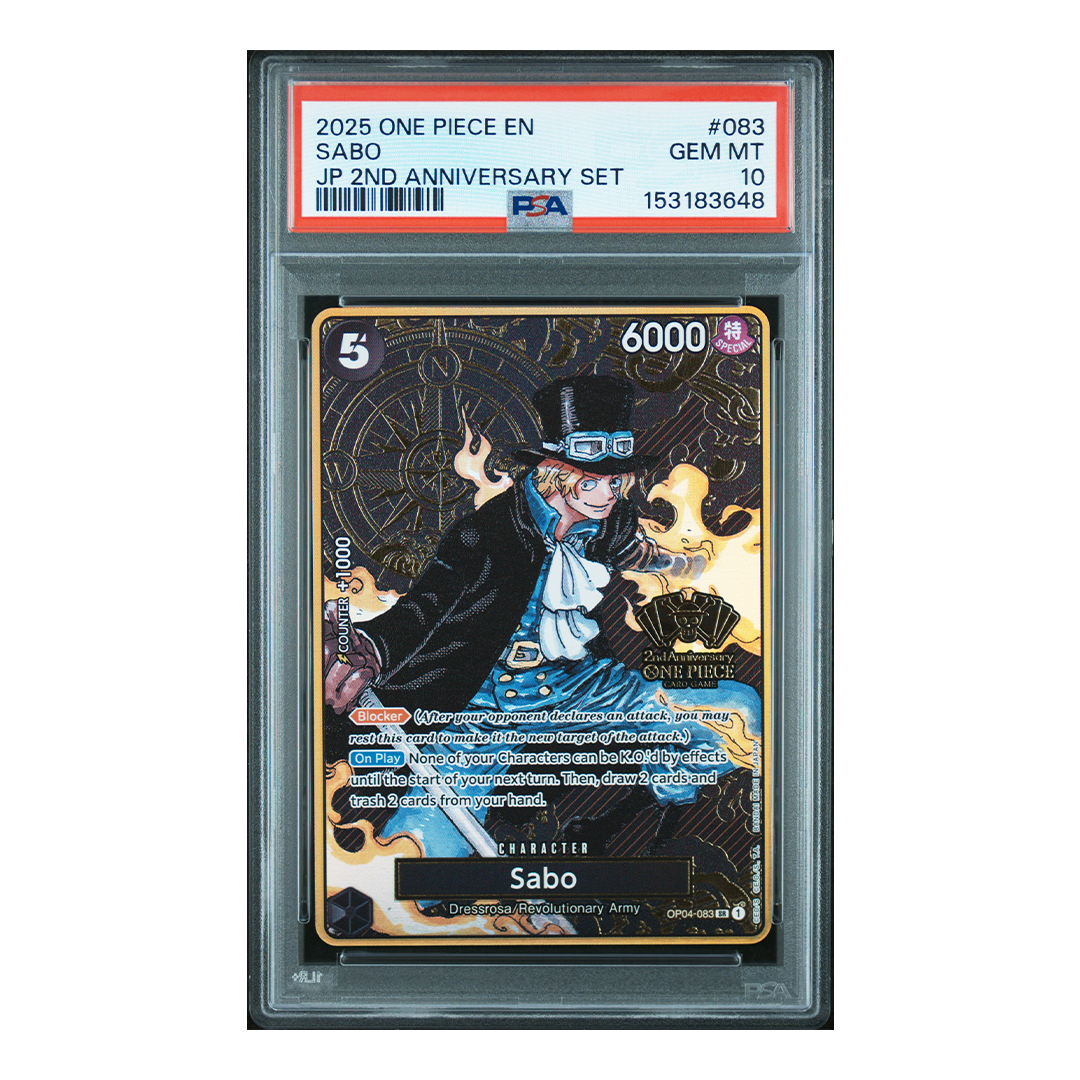 Sabo OP04-083 - Japanese 2nd Anniversary Set Promo - PSA 10