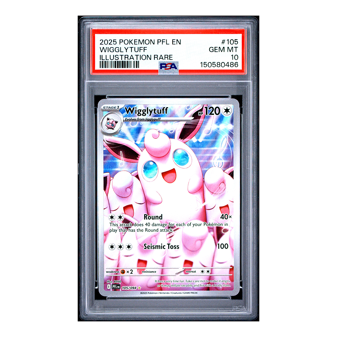 Wigglytuff 105/094 - Phantasmal Flames Illustration Rare - PSA 10