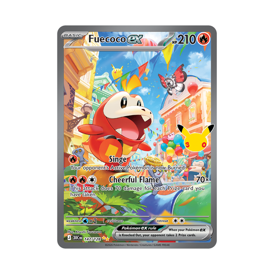 Fuecoco ex - 30th Celebration - Special Illustration Rare - 147/128