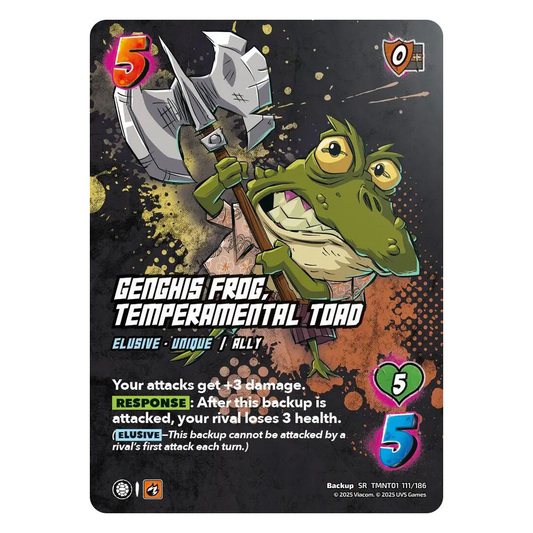 Genghis Frog, Temperamental Toad - Teenage Mutant Ninja Turtles - Secret Rare - 111/186