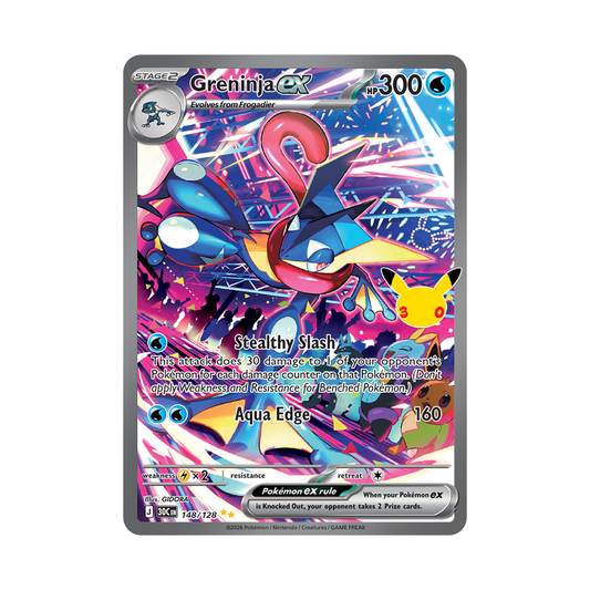 Greninja ex - 30th Celebration - Special Illustration Rare - 148/128
