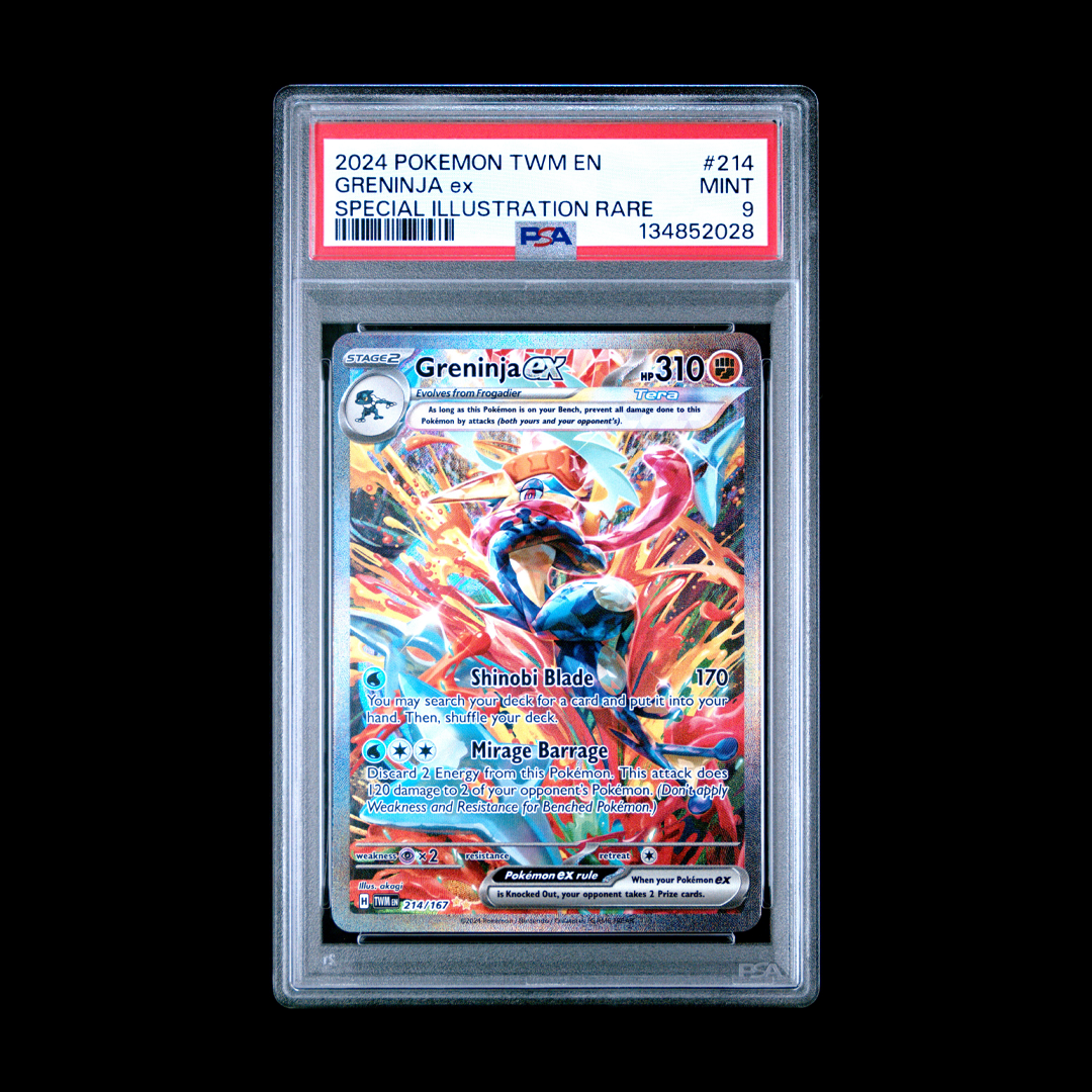 Greninja ex - Special Illustration Rare - Twilight Masquerade - 214/167 - PSA 9
