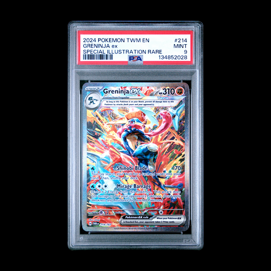 Greninja ex - Special Illustration Rare - Twilight Masquerade - 214/167 - PSA 9