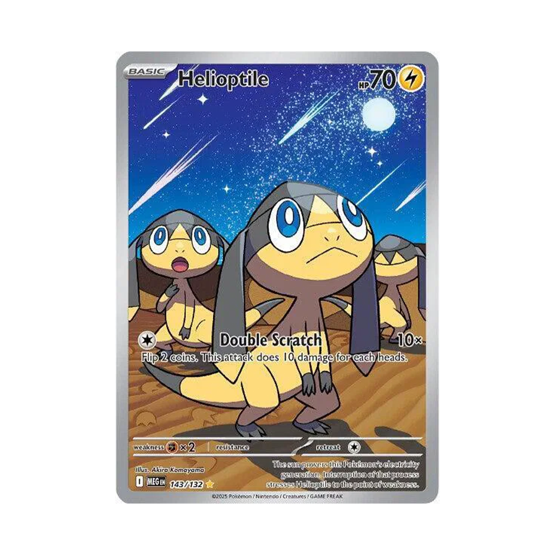 Helioptile - Mega Evolution - Illustration Rare - 143/132