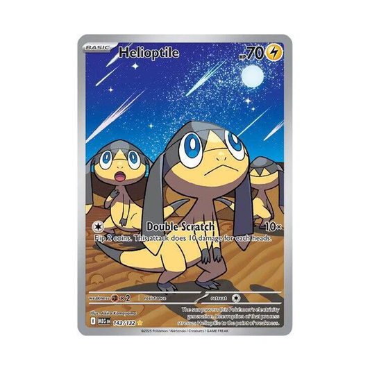 Helioptile - Mega Evolution Base Set - Illustration Rare - 143/132