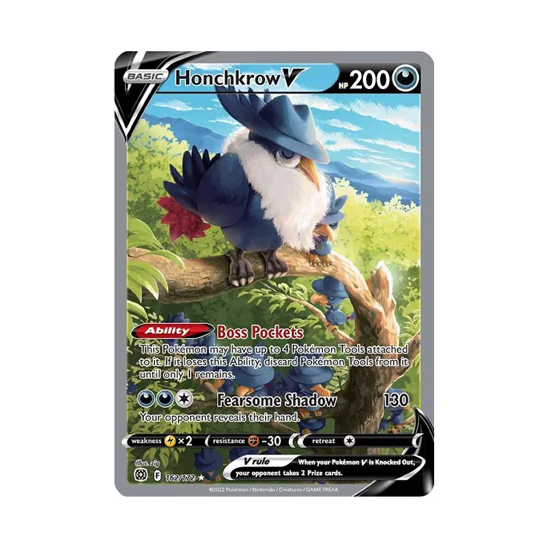 Honchkrow V (Alternate Art) 162/172 - Brilliant Stars Ultra Rare