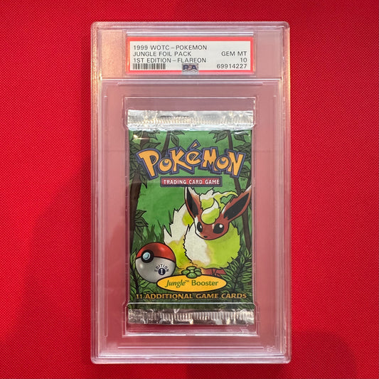 1999 WOTC - Jungle Foil Pack - 1st Edition - Flareon - PSA 10