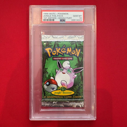 1999 WOTC - Jungle Foil Pack - 1st Edition - Wigglytuff - PSA 10