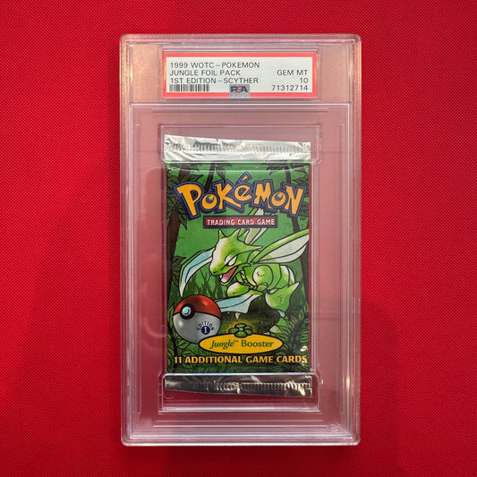 1999 WOTC - Jungle Foil Pack - 1st Edition - Scyther - PSA 10
