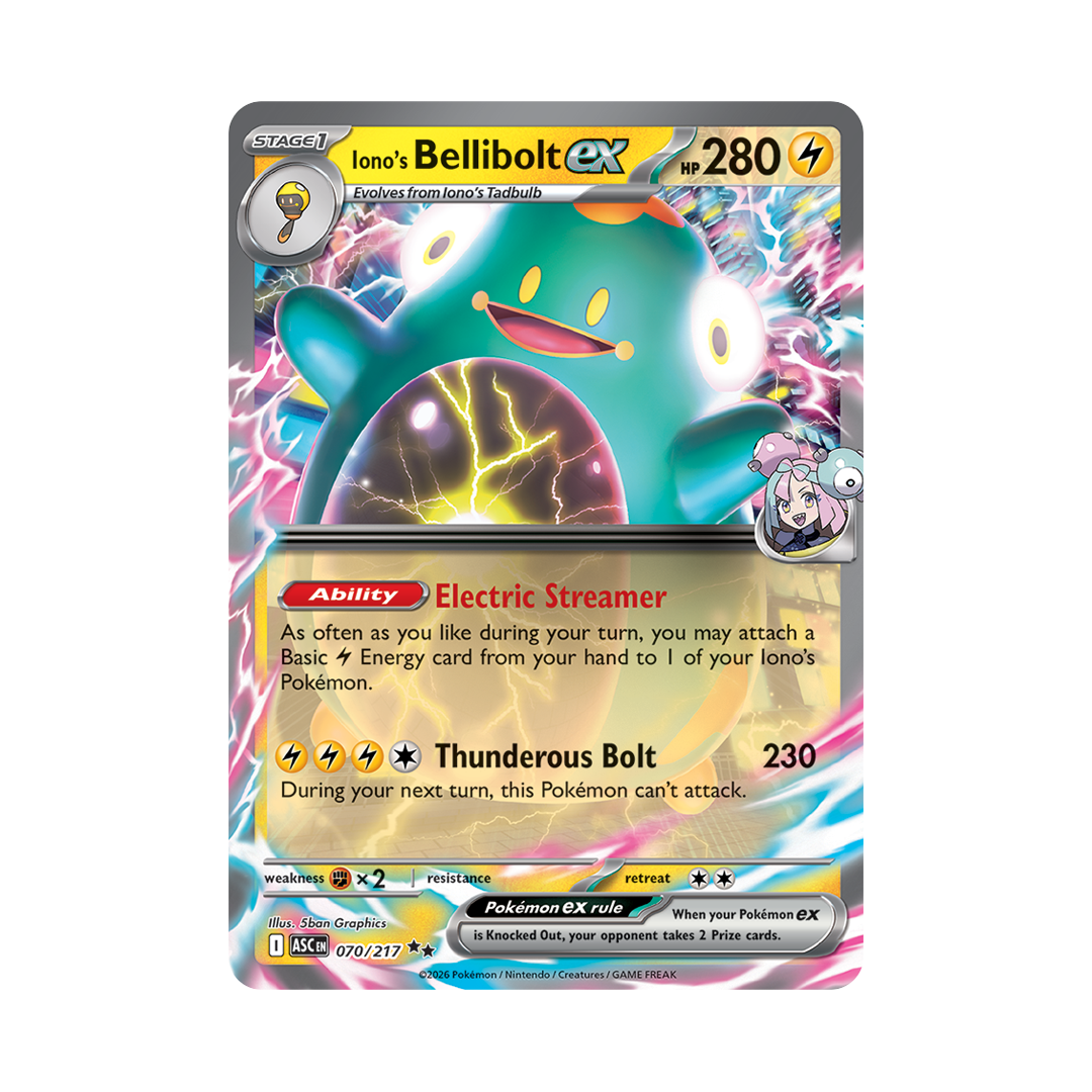 Iono's Bellibolt ex - Ascended Heroes - Double Rare - 070/217