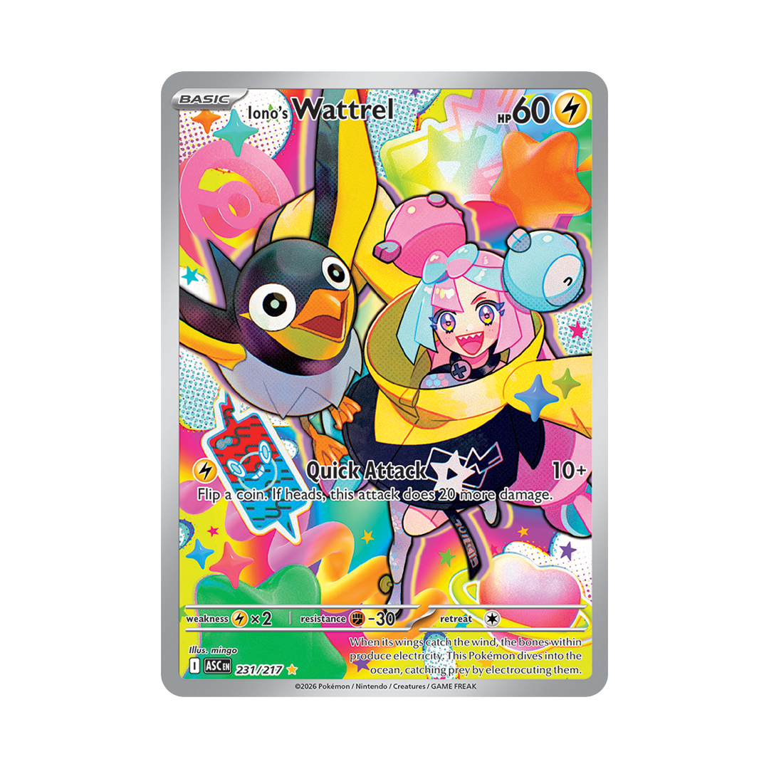 Iono's Wattrel - Ascended Heroes - Illustration Rare - 231/217