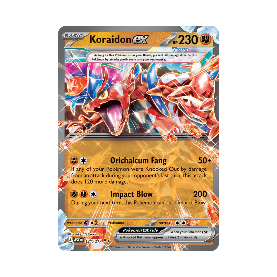 Koraidon ex - Ascended Heroes - Double Rare - 121/217