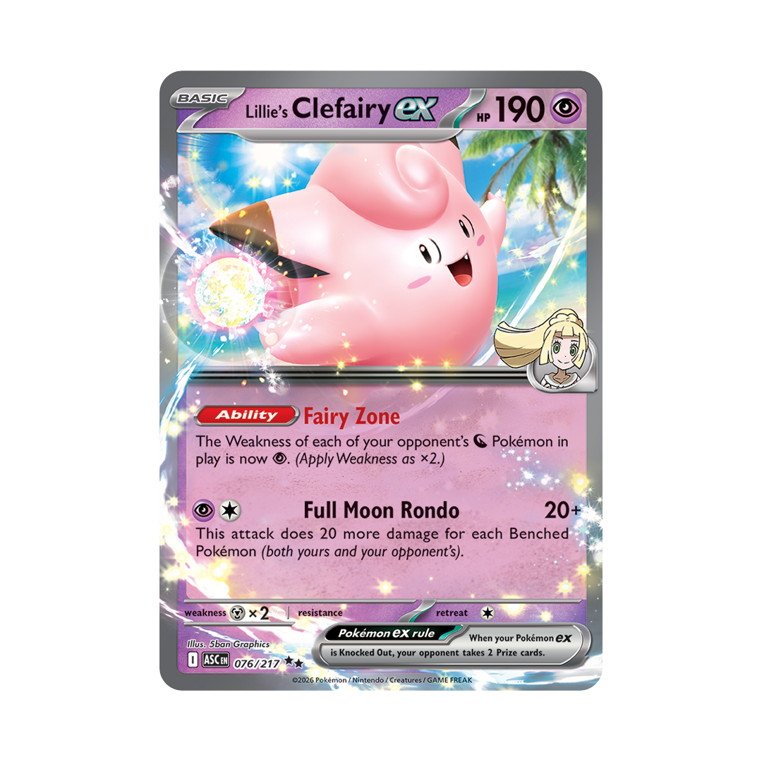 Lillie's Clefairy ex - Ascended Heroes - Double Rare - 076/217