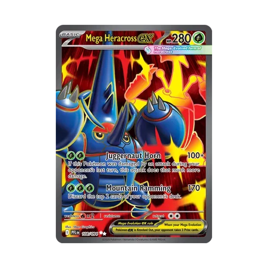 M Heracross ex - Phantasmal Flames - Ultra Rare - 108/094