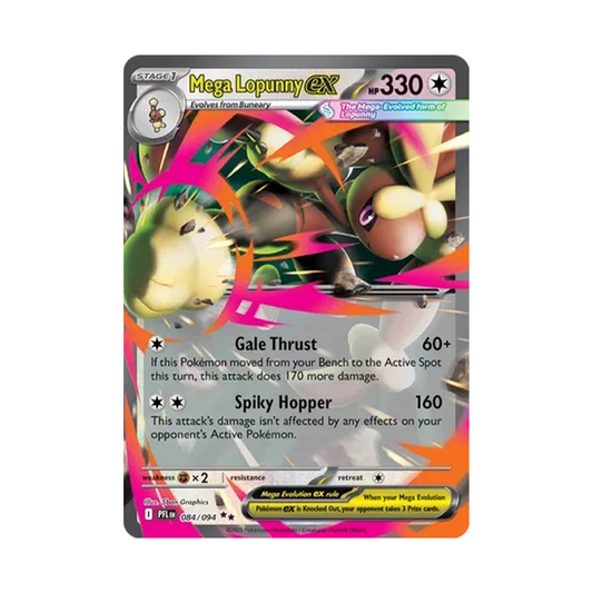 M Lopunny ex - Phantasmal Flames - Double Rare - 084/094