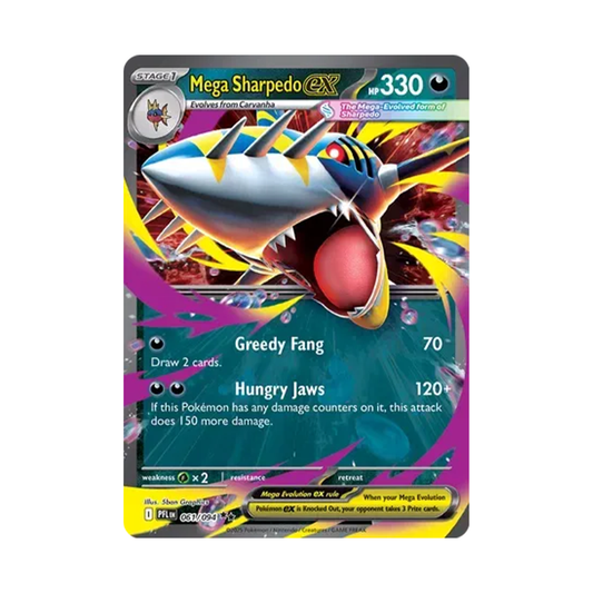 M Sharpedo ex - Phantasmal Flames - Double Rare - 061/094