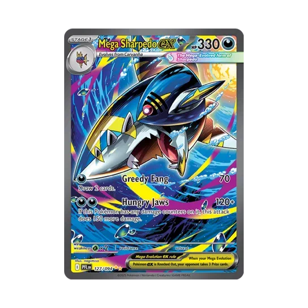 M Sharpedo ex - Phantasmal Flames - Special Illustration Rare - 127/094