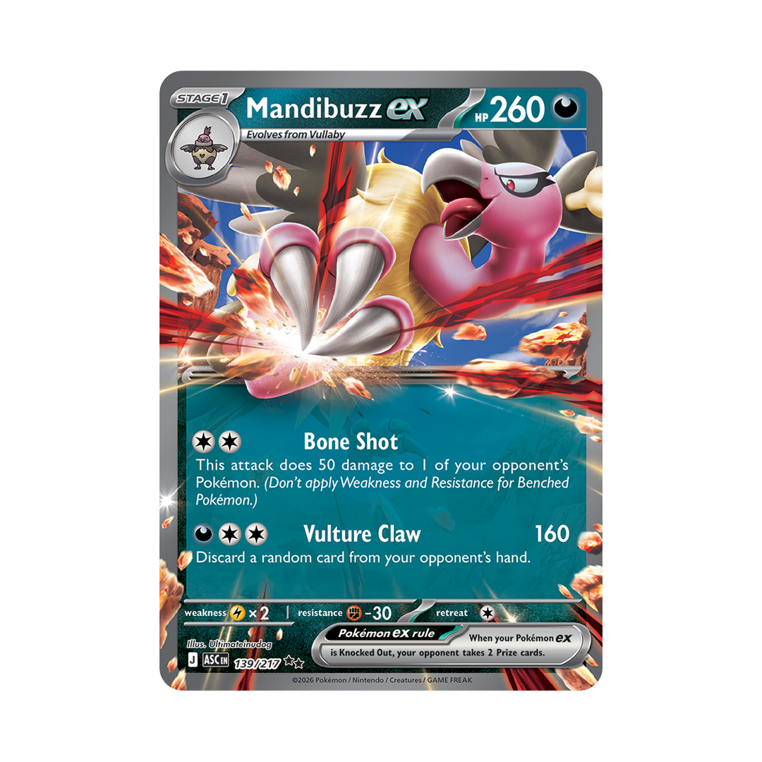 Mandibuzz ex - Ascended Heroes - Double Rare - 139/217