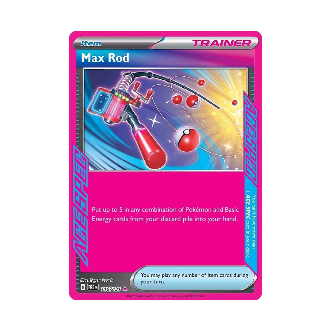 Max Rod - Prismatic Evolutions - ACE SPEC Rare - 116/131