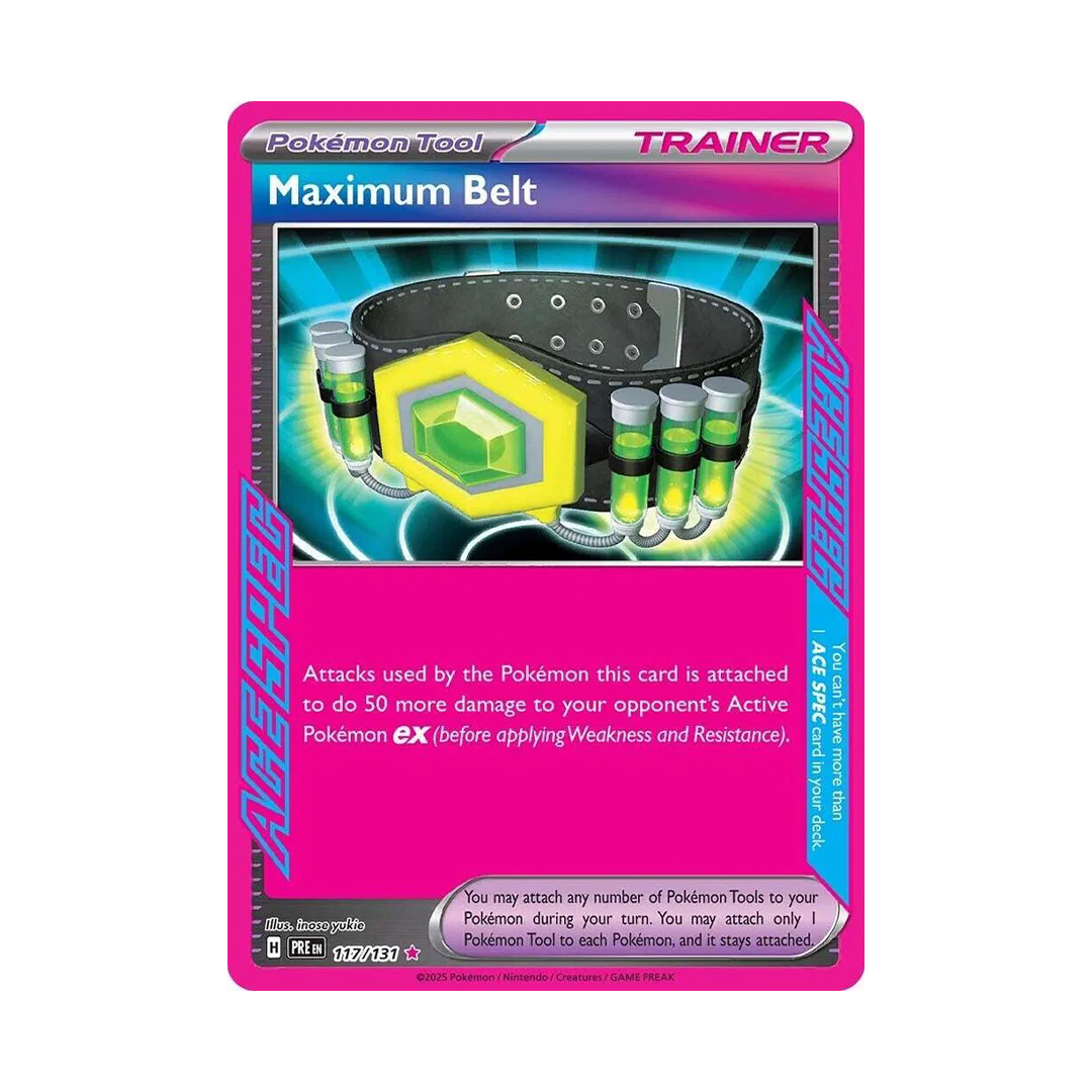 Maximum Belt - Prismatic Evolutions - ACE SPEC Rare - 117/131