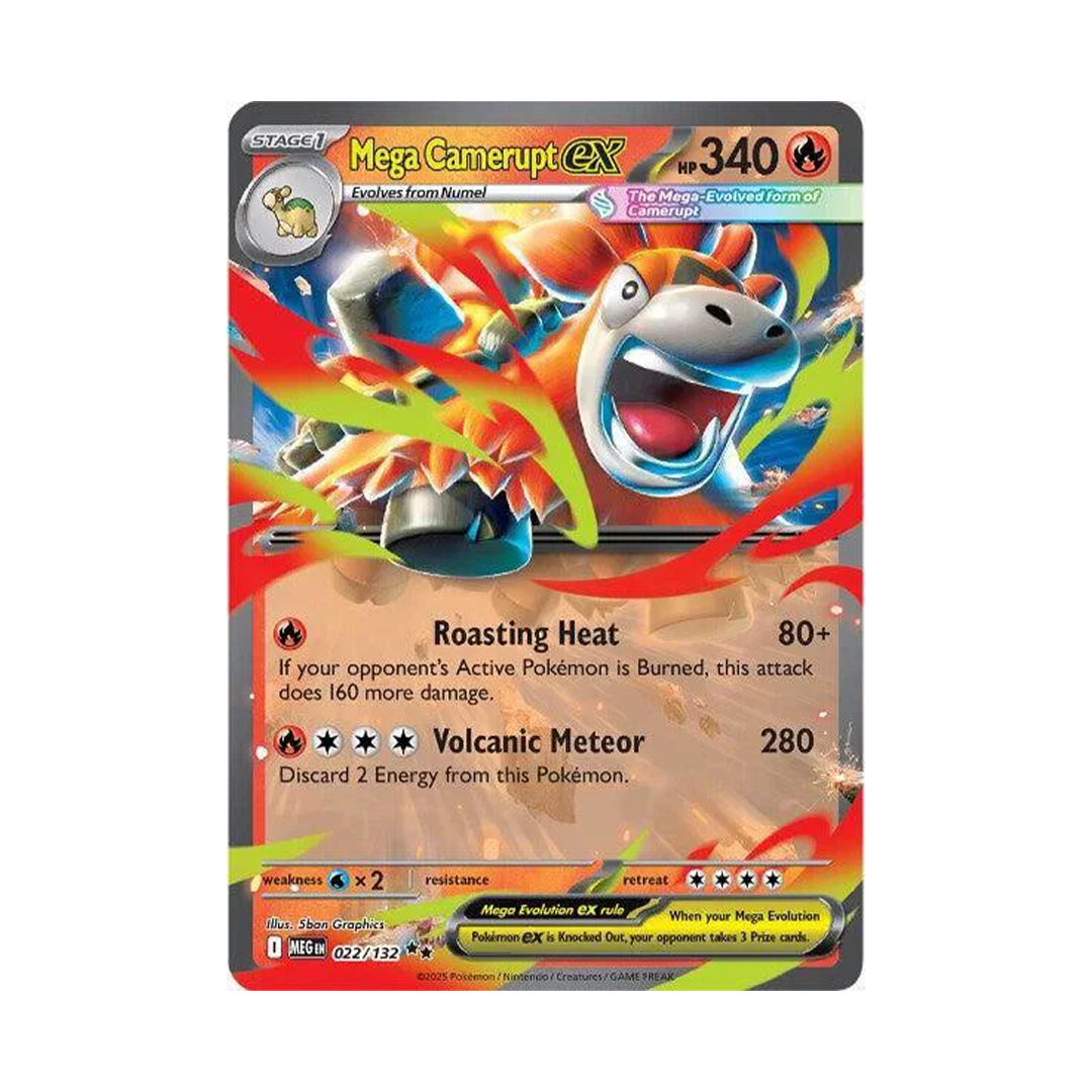 Mega Camerupt ex - Mega Evolution - Double Rare - 022/132