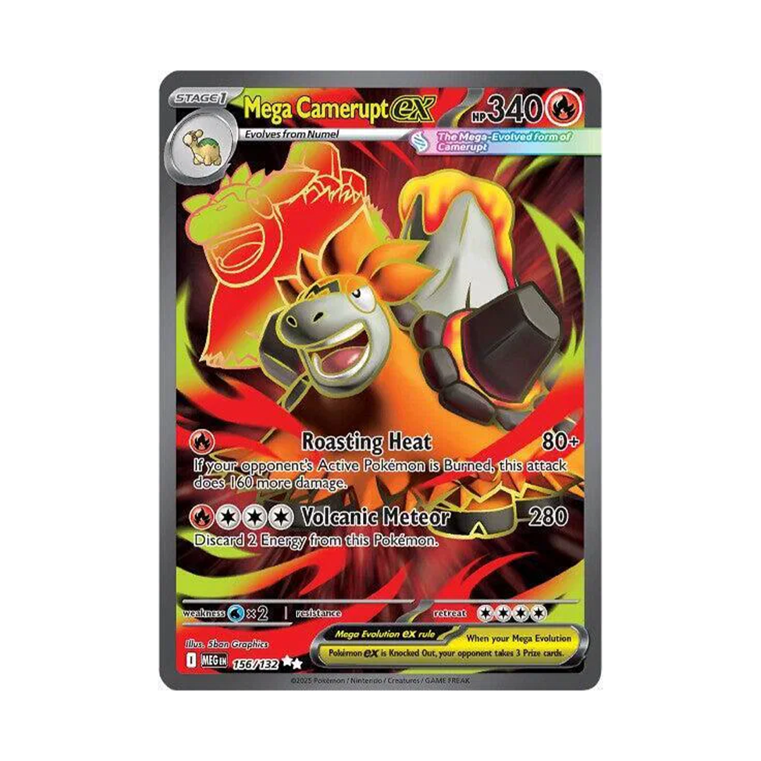 Mega Camerupt ex - Mega Evolution - Ultra Rare - 156/132