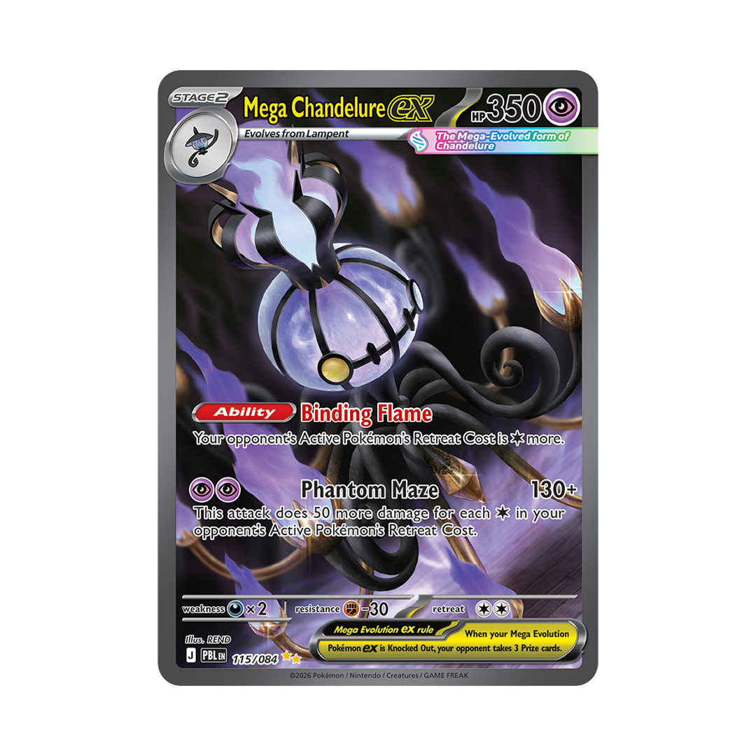 Mega Chandelure ex - Pitch Black - Special Illustration Rare - 115/084