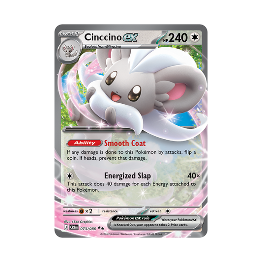 Mega Cinccino ex - Chaos Rising - Double Rare - 073/086
