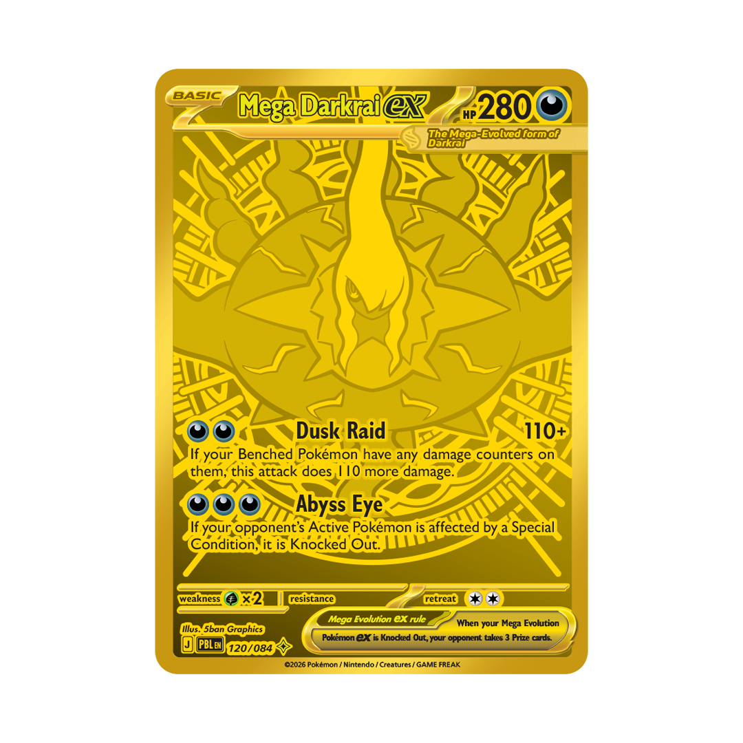 Mega Darkrai ex - Pitch Black - Hyper Rare - 120/084
