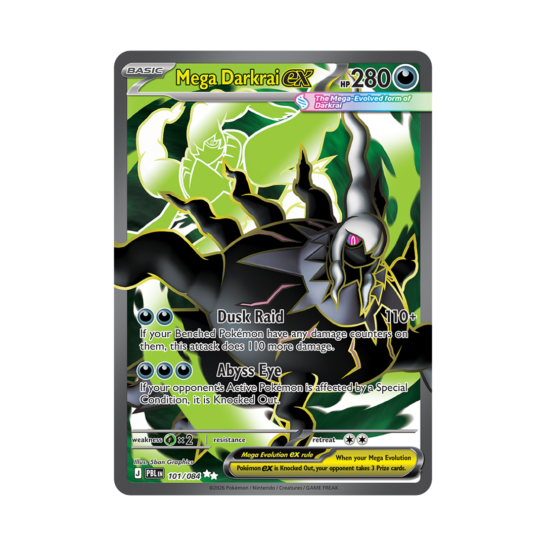Mega Darkrai ex - Pitch Black - Ultra Rare - 101/084