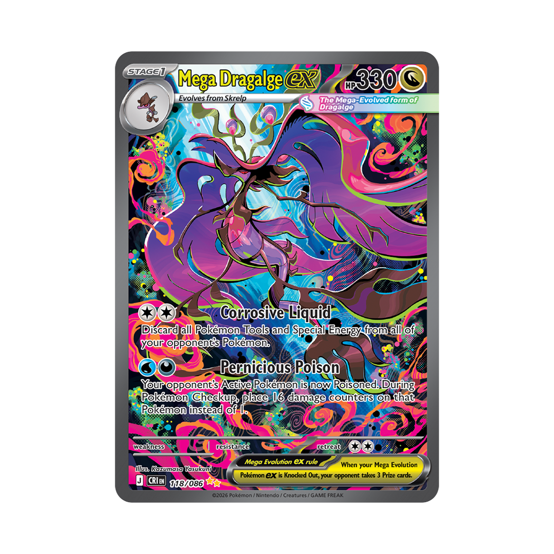 Mega Dragalge ex - Chaos Rising - Special Illustration Rare - 118/086