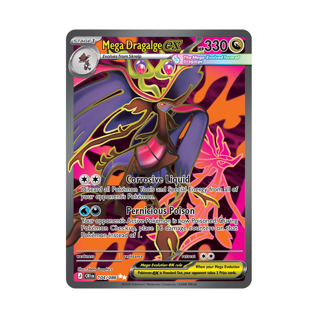 Mega Dragalge ex - Chaos Rising - Ultra Rare - 104/086