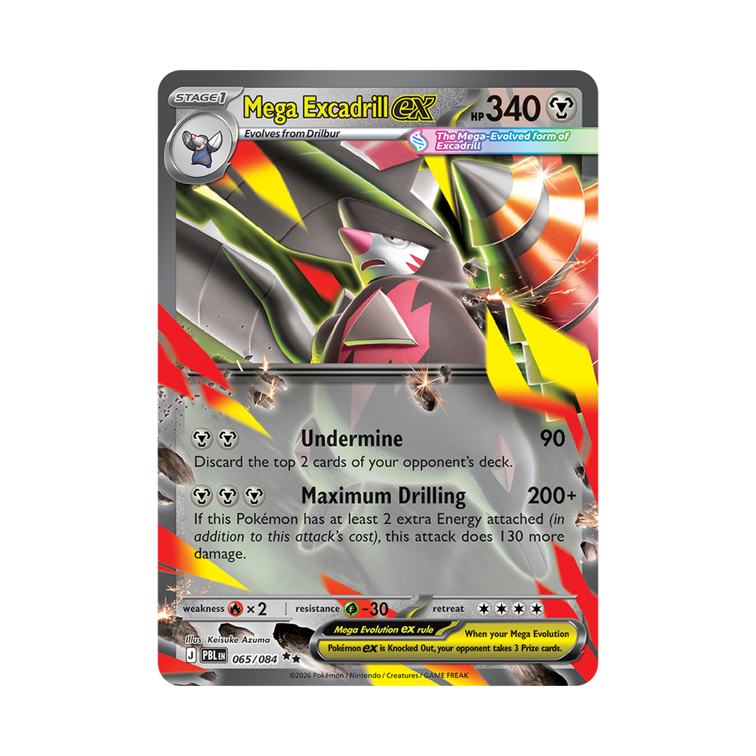 Mega Excadrill ex - Pitch Black - Double Rare - 065/084