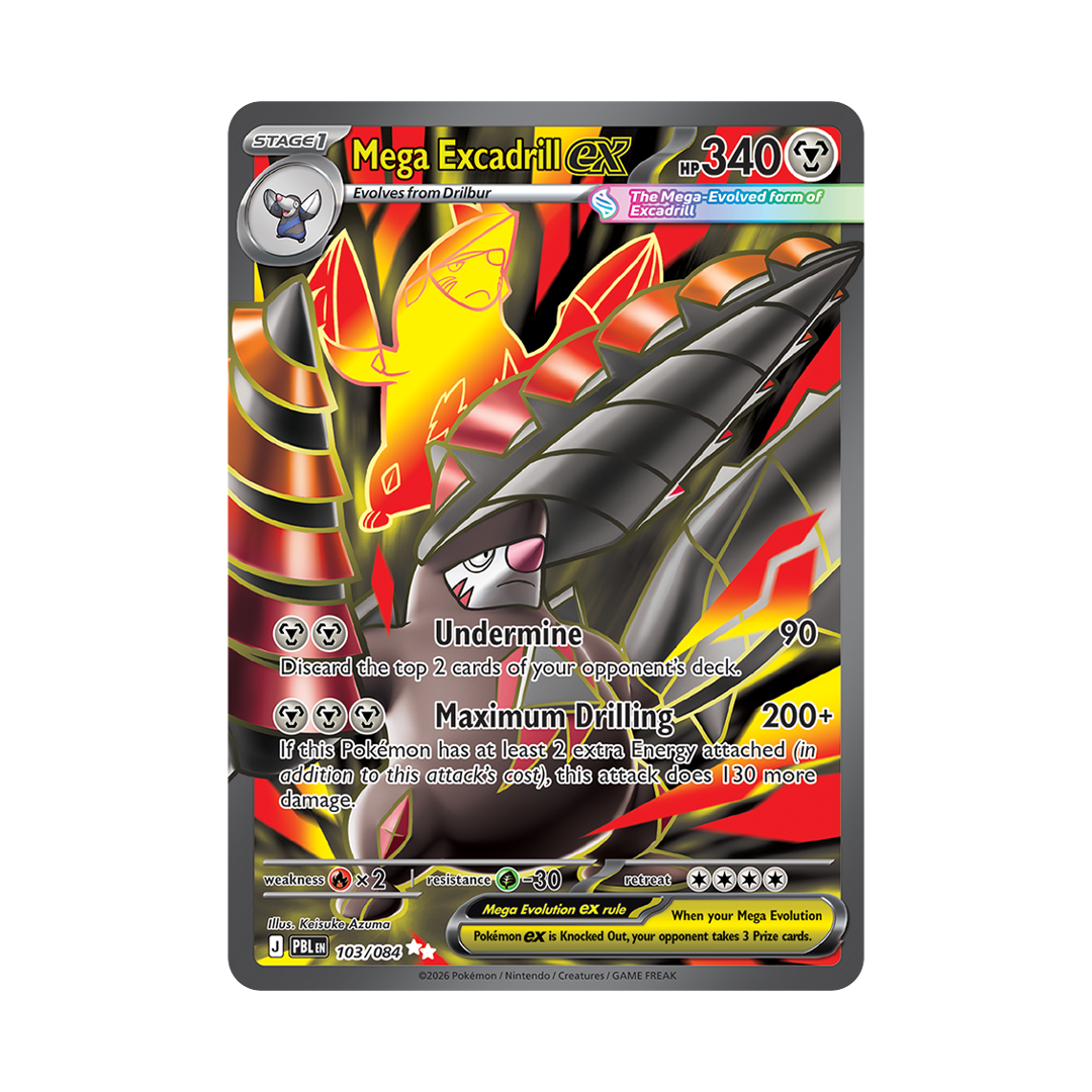 Mega Excadrill ex - Pitch Black - Ultra Rare - 103/084