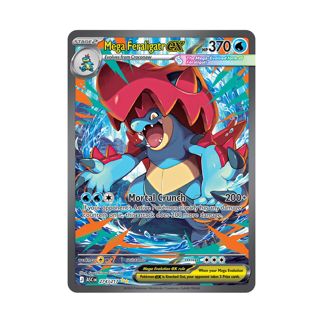 Mega Feraligatr ex 274/217 - Ascended Heroes Special Illustration Rare