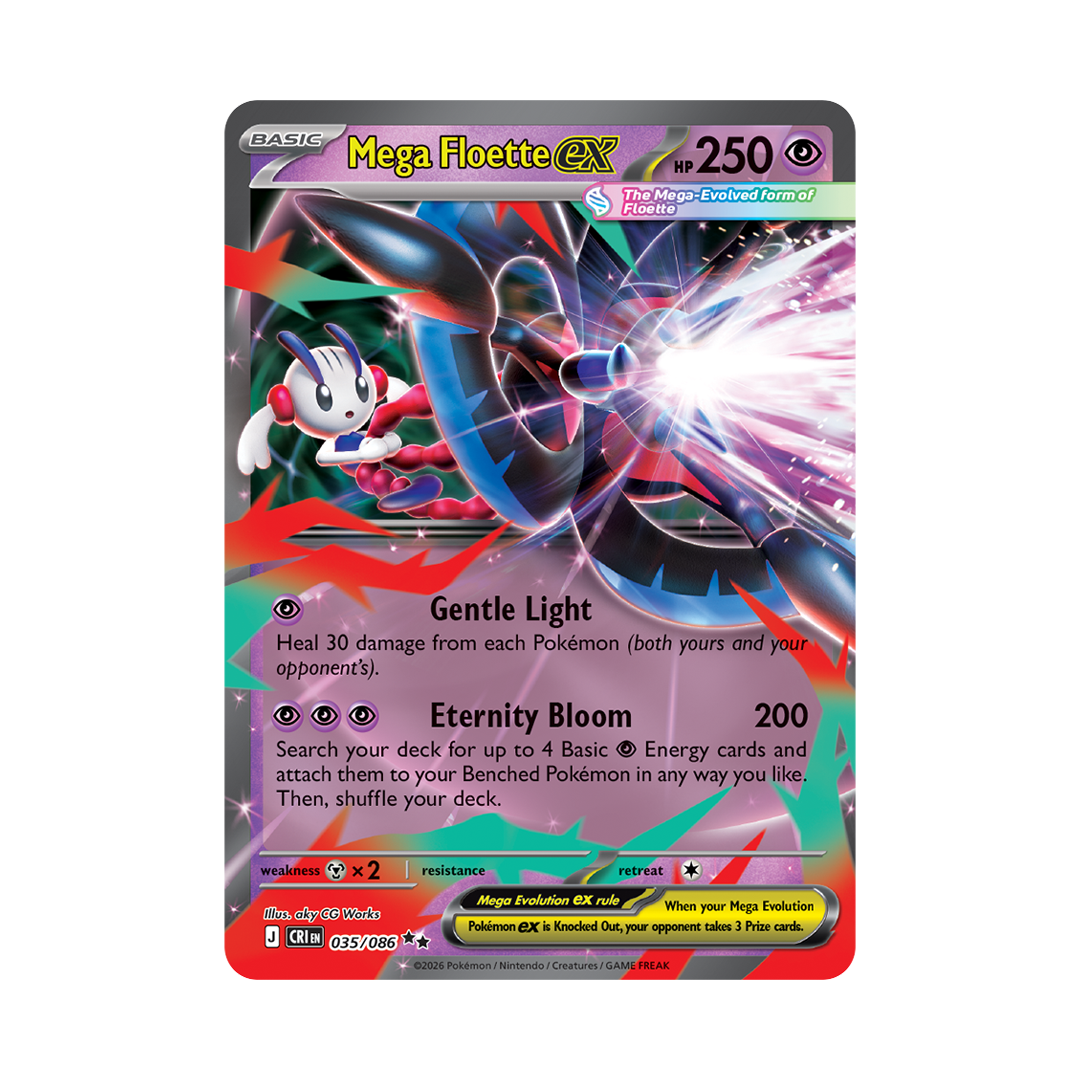 Mega Floette ex - Chaos Rising - Double Rare - 035/086