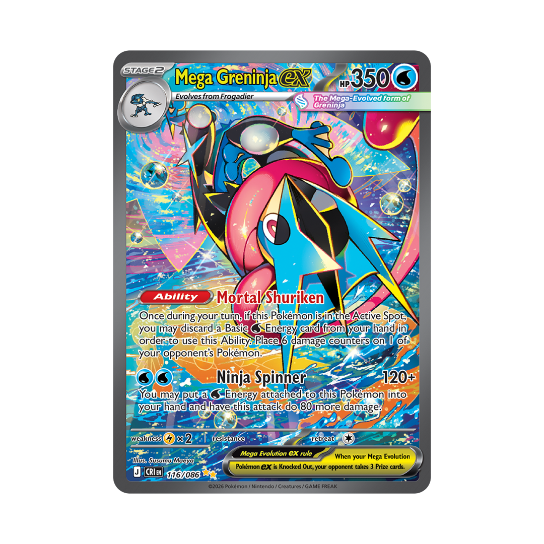 Mega Greninja ex - Chaos Rising - Special Illustration Rare - 116/086