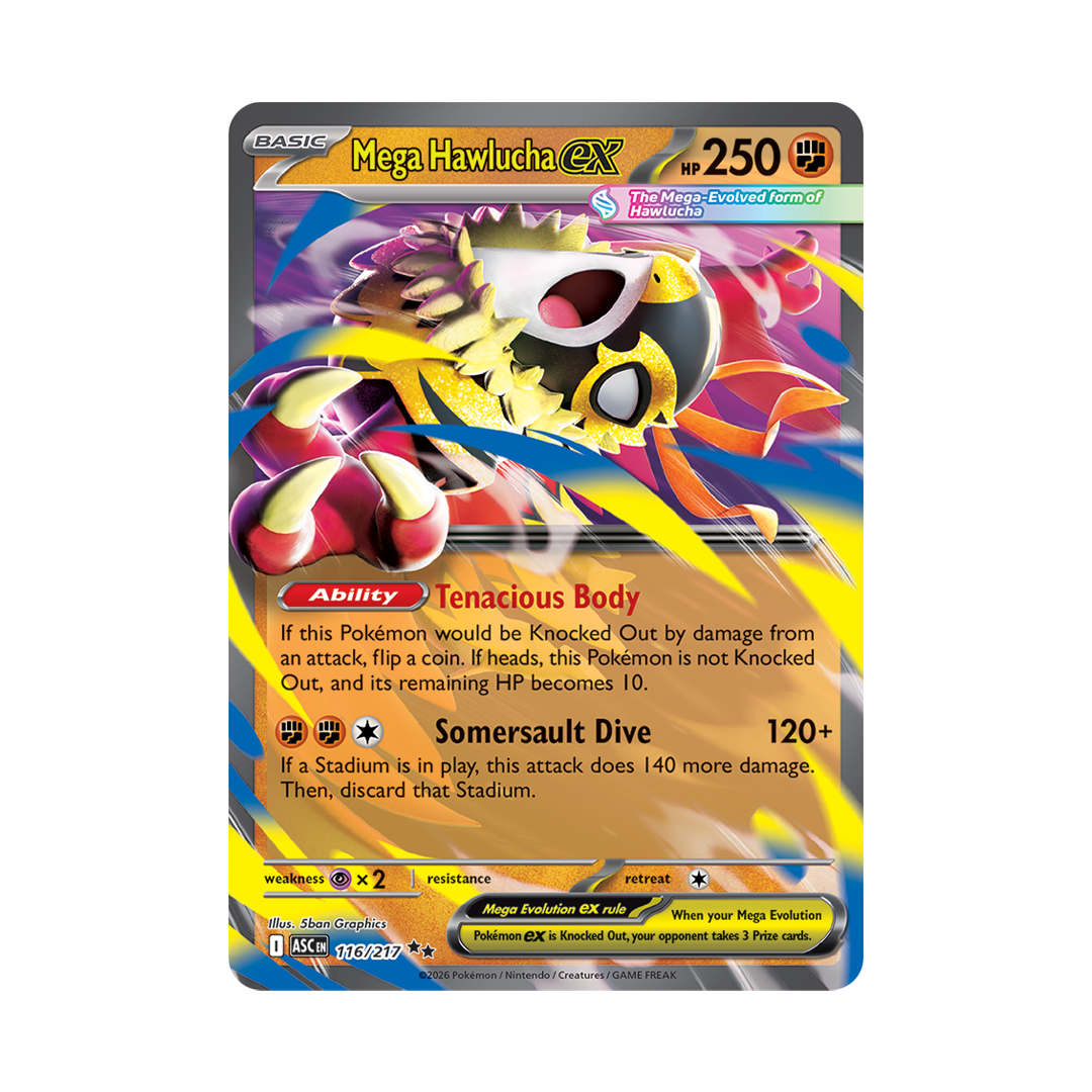 Mega Hawlucha ex - Ascended Heroes - Double Rare - 116/217