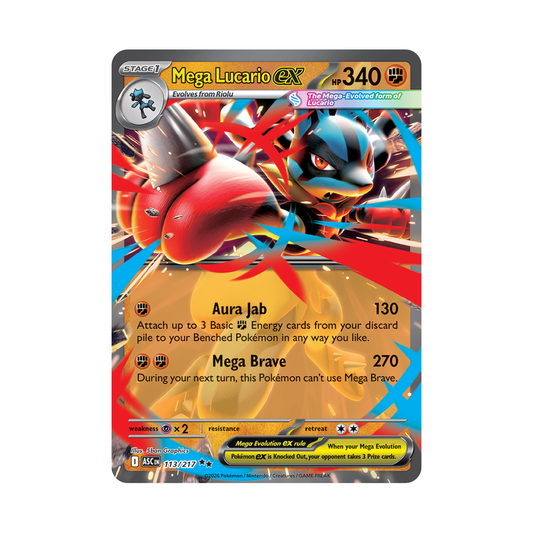 Mega Lucario ex - Ascended Heroes - Double Rare - 113/217