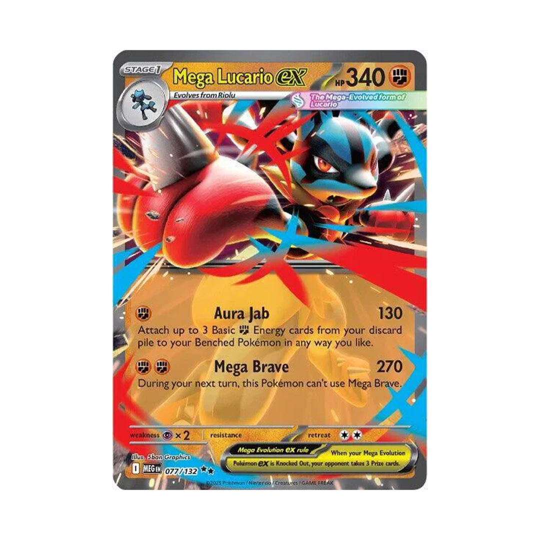 Mega Lucario ex - Mega Evolution - Double Rare - 077/132