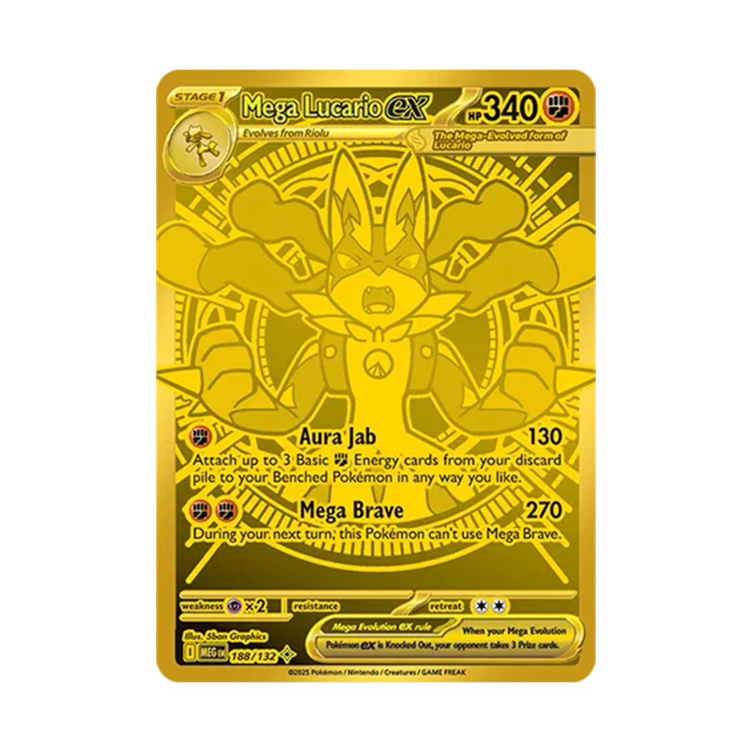 Mega Lucario ex - Mega Evolution - Mega Hyper Rare - 188/132