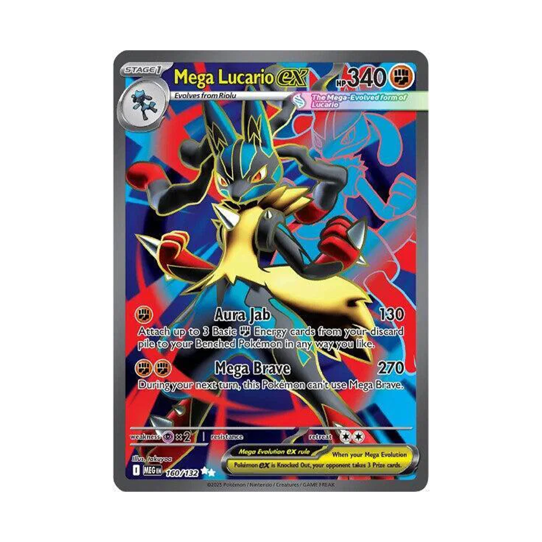 Mega Lucario ex - Mega Evolution - Ultra Rare - 160/132
