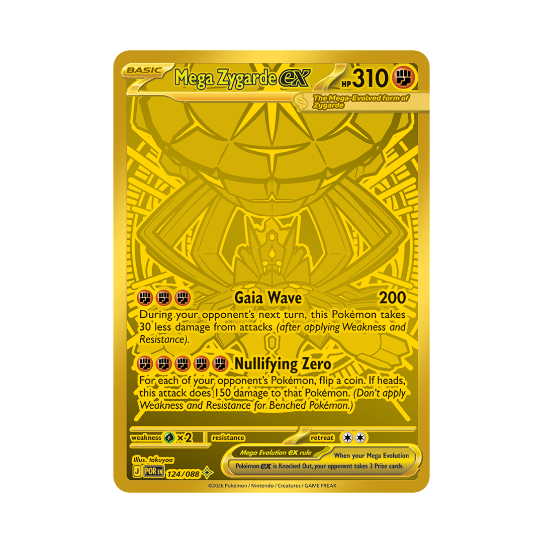 Mega Zygarde ex - Perfect Order - Hyper Rare - 124/088