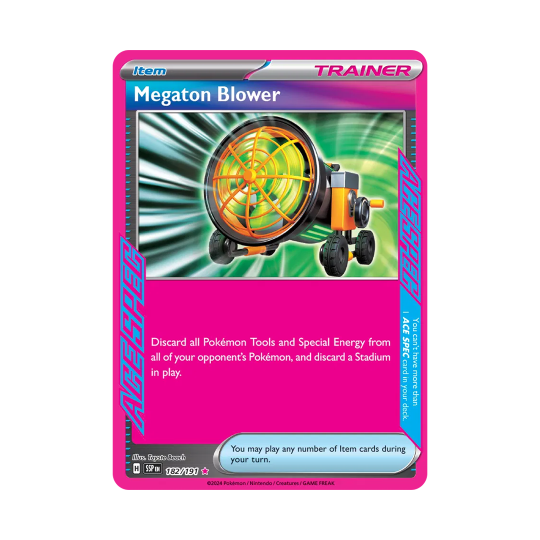 Megaton Blower - Surging Sparks - ACE SPEC Rare - 182/191