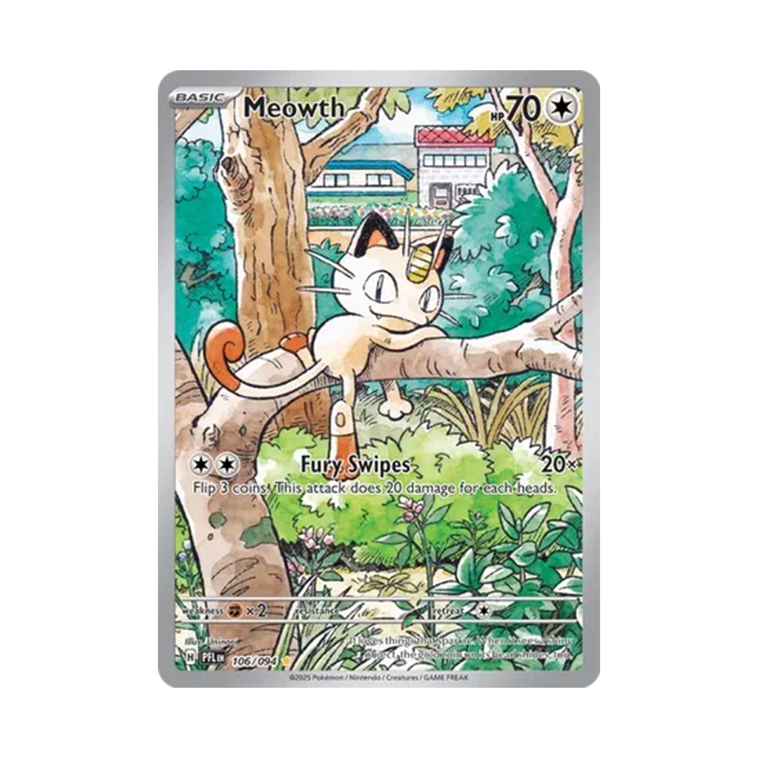 Meowth - Phantasmal Flames - Illustration Rare - 106/094