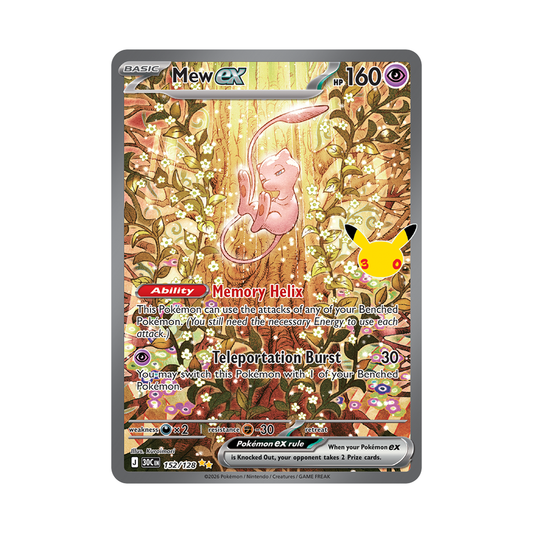 Mew ex - 30th Celebration - Special Illustration Rare - 152/128