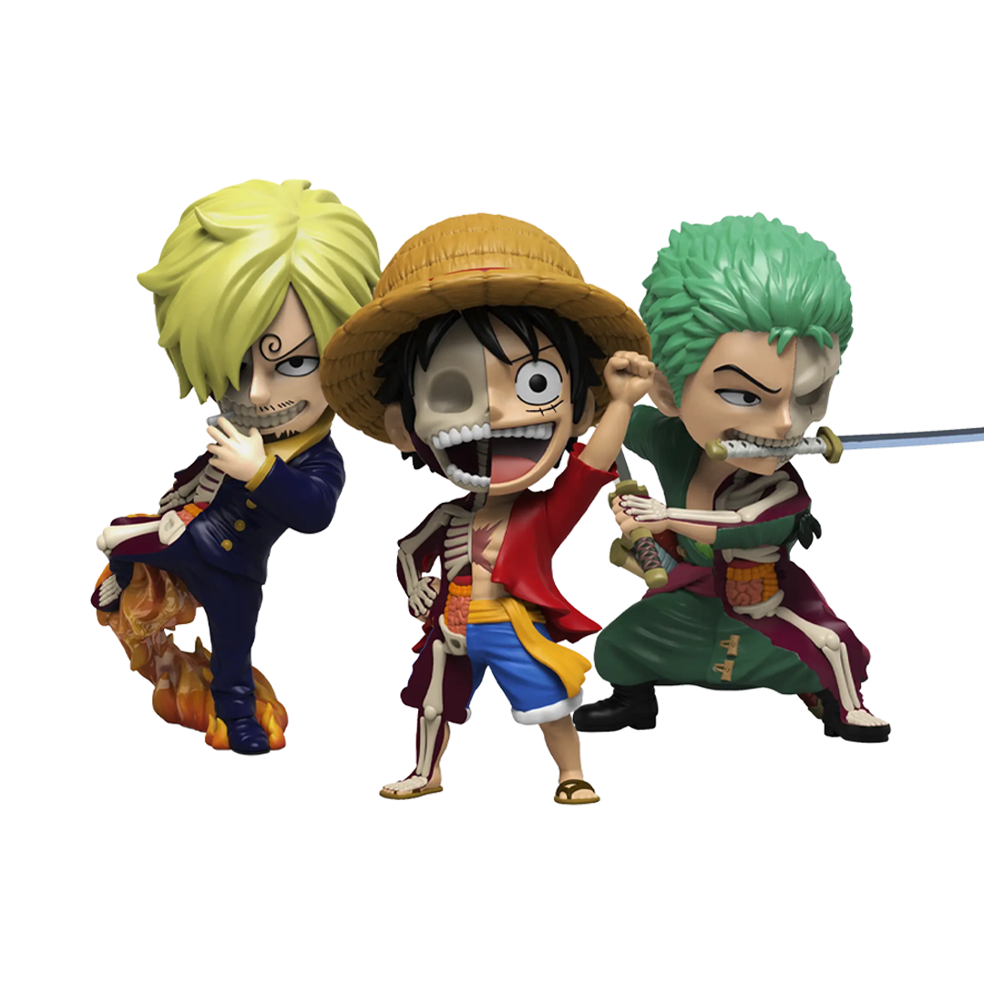Mighty Jaxx - Freeny's Hidden Dissectibles - One Piece - Luffy, Zoro and Sanji