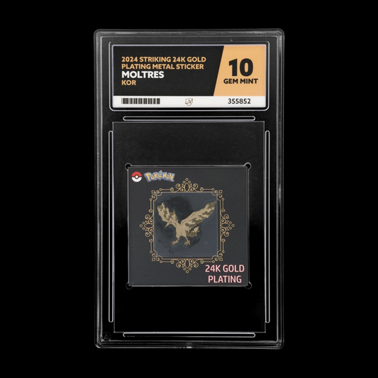 Moltres - Striking 24K Gold Plating Metal Sticker - ACE 10