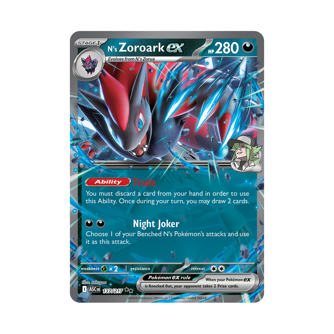 N's Zoroark ex - Ascended Heroes - Double Rare - 137/217